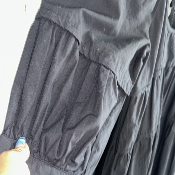 ⭐️NWOT Free People Syd Poplin MIDI Dress with Puff Sleeves⭐️ - Picture 7 of 9